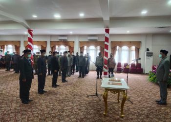 Sekda Fajarman Melantik 4 Pejabat Esselon II dan 1 Penjabat Esselon III Merangin