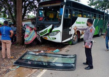 Ini Identitas Korban Kecelakaan Maut Bus Family Raya dengan Mobil Suzuki Carry Pick Up
