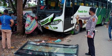 Ini Identitas Korban Kecelakaan Maut Bus Family Raya dengan Mobil Suzuki Carry Pick Up