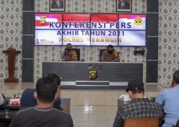 Rilis Akhir Tahun 2021, Ini Data Kasus Yang ditangani Polres Merangin