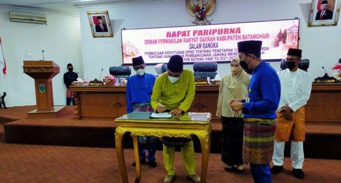 DPRD Batanghari Rapat Paripurna Ranperda RPJMD 2021-2026