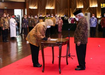 Menteri Basuki Lantik 18 Pejabat Tinggi Kementerian PUPR