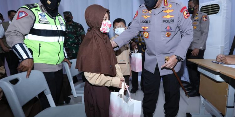 Launching Vaksinasi Merdeka Anak, Kapolri: Upaya Menjaga Generasi Penerus Bangsa