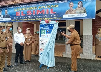 Bupati H. Mashuri Melaunching Aplikasi ELSIMIL