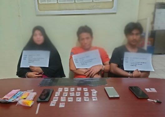 Satres Narkoba Polres Merangin Tangkap Tiga Orang  Pengedar Narkotika 