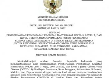 Tahun 2022 PPKM diperpanjang, Kabupaten Merangin Masih di Level 2