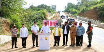 Menteri PUPR Dampingi Presiden Jokowi Resmikan Jalan Bypass Balige 