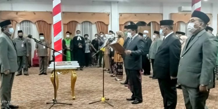 Sekda Merangin Lantik Sebanyak 72 Pejabat Administrasi dan Kepala Sekolah 