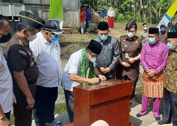 Kampung Restorative Justice Desa Sekancing diresmikan Kejati Jambi