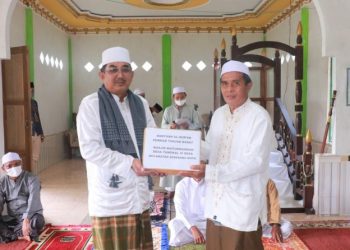 Bupati Anwar Sadat Safari Jumat di Masjid Baiturrahman Dusun Pidada Tungkal IV Desa