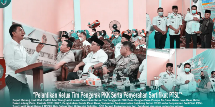 Bupati Fadhil Arief Hadiri Pelantikan Ketua TP-PKK Wilayah Bajubang