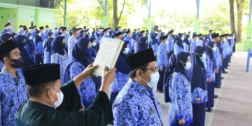 Walikota Fasha Ambil Sumpah dan Kukuhkan 185 PNS