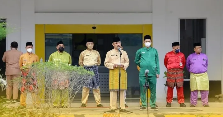 Kadis PUPR M.Fauzi Pimpin Upacara Bendera Pertama Awal Tahun 2022