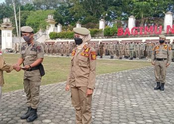 371 Anggota Satpol PP Terima SK Perpanjangan Kontrak Baru, Bupati Merangin : Harus Punya Semangat Baru