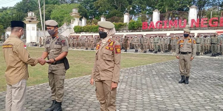 371 Anggota Satpol PP Terima SK Perpanjangan Kontrak Baru, Bupati Merangin : Harus Punya Semangat Baru