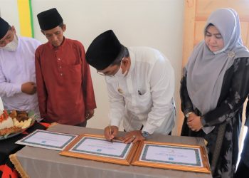 Bupati di Dampingi Bunda PAUD Resmikan PAUD Al-Ansor Desa Sungai Terap