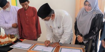 Bupati di Dampingi Bunda PAUD Resmikan PAUD Al-Ansor Desa Sungai Terap