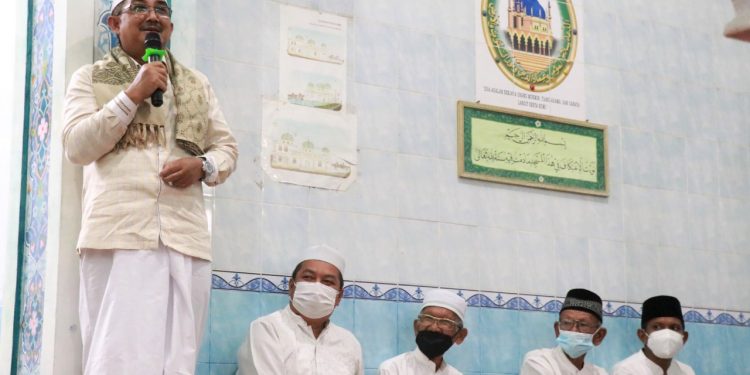 Bupati Hadiri Peringatan Isra Miraj di Mesjid Al Anshor Kelurahan Sriwijaya