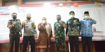 Bupati Masnah Hadiri Deklarasi Ikrar Damai Pemilihan Kepala Desa