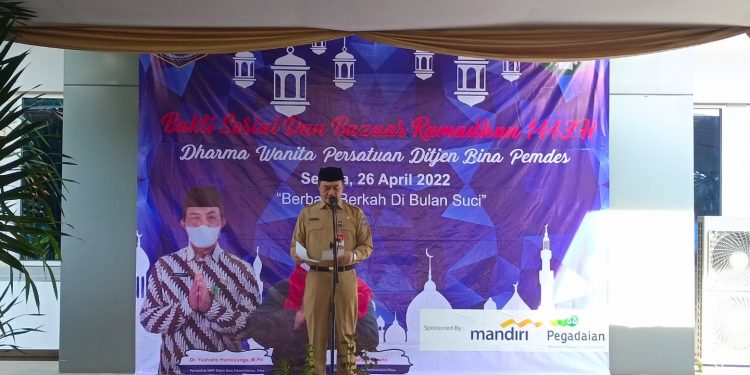 Dirjen Bina Pemdes Kemendagri  Hadiri Bazar Ramadhan 1443 H  