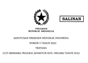 Presiden Terbitkan Keppres Cuti Bersama bagi ASN