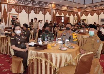 Bupati Merangin dan Forkopimda Ikuti Sosialiasi Perpres 87 Tentang Satgas Saber Pungli