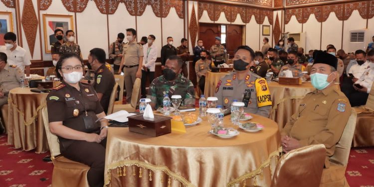 Bupati Merangin dan Forkopimda Ikuti Sosialiasi Perpres 87 Tentang Satgas Saber Pungli