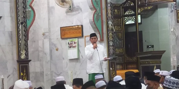 Bupati Batanghari Berikan Sambutan Dalam Sholat Idul Fitri 1443 H