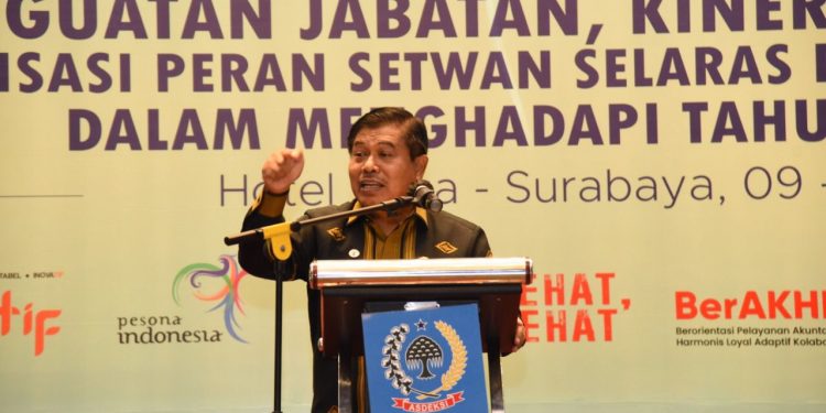 Hadiri Rakernas ASDEKSI XII, Sekjen Kemendagri Ungkap Tiga Kunci Sukses Kepemimpinan