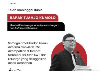 Menteri PANRB Tjahjo Kumolo Tutup Usia Akan Dimakamkan di Taman Makam Pahlawan Kalibata
