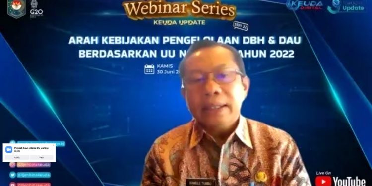 Kemendagri Tekankan Pentingnya Pengelolaan DBH dan DAU Sesuai Undang-Undang
