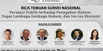 Hasil Survey LSI Kejaksaan Dipercaya Masyarakat Menjadi Lembaga Dalam Penegakan Hukum