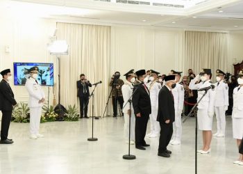 1.992 Calon Pamong Praja Muda IPDN Angkatan XXIX Tahun 2022 Dilantik Wakil Presiden  Ma’ruf Amin