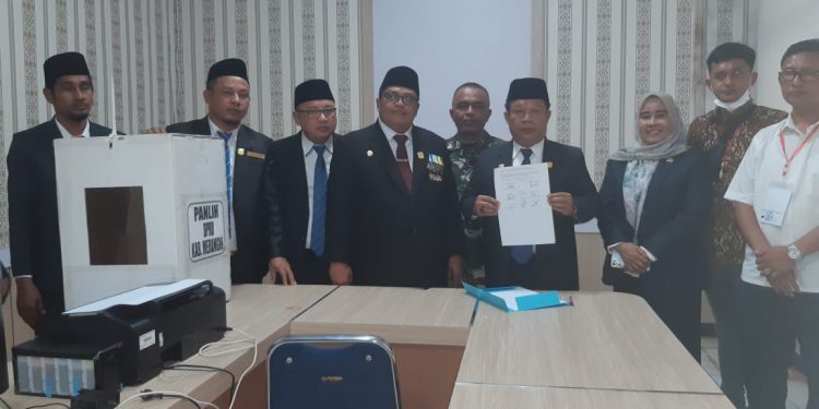 Sebelum Diserahkan Ke Pimpinan Dewan, Kotak Suara Pemilihan Wakil Bupati Merangin Antar Waktu Kondisi Tersegel