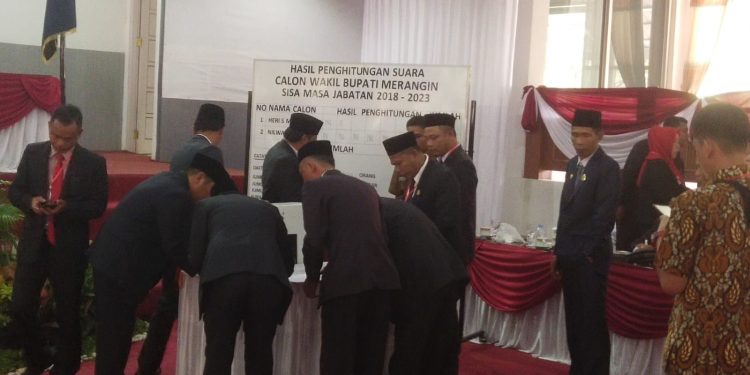 Nilwan Yahya Unggul Suara Dari Pesaingnya Heri S Mohza Dalam Pemilihan Calon Wakil Bupati Merangin Antar Waktu
