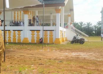 Bupati H Mashuri Pantau Persiapan Upacara HUT RI ke-77
