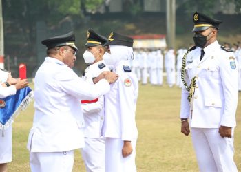 Alfascadieno Akbar Fatoni dan Gita Parahiya Putri Baharu Terpilih Perwakilan Pengukuhan Praja Pratama IPDN Angkatan XXXIII 