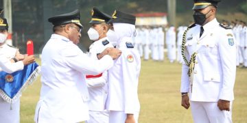 Alfascadieno Akbar Fatoni dan Gita Parahiya Putri Baharu Terpilih Perwakilan Pengukuhan Praja Pratama IPDN Angkatan XXXIII 