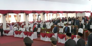 DPRD Merangin Gelar Rapat Paripurna Dengarkan Pidato Kenegaraan Presiden Pada  HUT Kemerdekaan Ke-77 