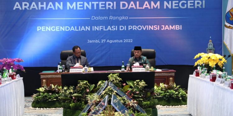Kendalikan Inflasi di Jambi, Mendagri Minta Satgas Ketahanan Pangan Terus Monitoring Harga Komoditas