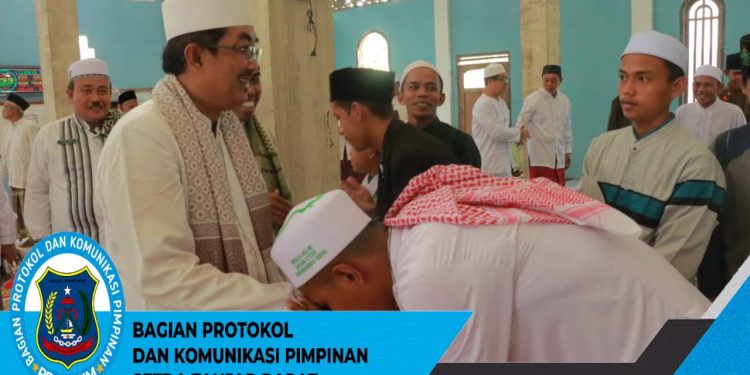 Bupati Anwar Sadat Safari Jumat di Masjid Baiturrahman Desa Bunga Tanjung