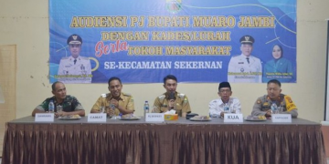 Pj. Bupati Muaro Jambi Audiensi Dengan Perangkat Desa dan Tokoh Masyarakat Sekernan