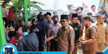 Bupati dan Wabup Tinjau Lokasi Kebakaran di Jalan Panglima Ujung