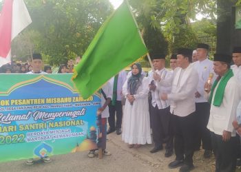 Ribuan Santri Santriwati Merangin Ikuti Pawai Hari Santri
