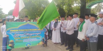Ribuan Santri Santriwati Merangin Ikuti Pawai Hari Santri 