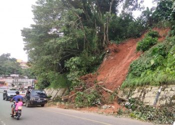 Khawatir Longsor Susulan dan Pohon Tumbang Lagi di Bukit Tiung Merangin, Pengendara Minta Segera Dilakukan Pembenahan