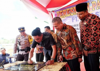 Pj Bupati Resmikan Pabrik Kepala Sawit PT SIP
