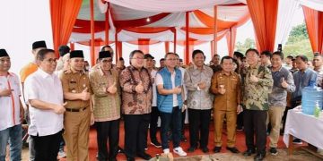 Wabup Bakhtiar Sambut Kunker Mendag ke Desa Simpang  Jelutih