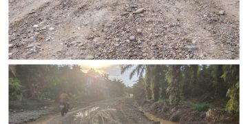 Pengendara Bermotor Sering Jatuh, Warga Desa Kaderesan Panjang Minta Pemerintah Merangin Segera Lakukan Perbaikan Jalan