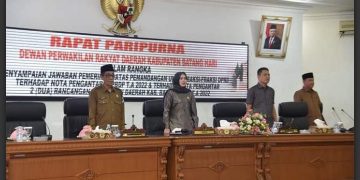 Wabup Bakhtiar Hadiri Rapat Paripurna DPRD Batanghari